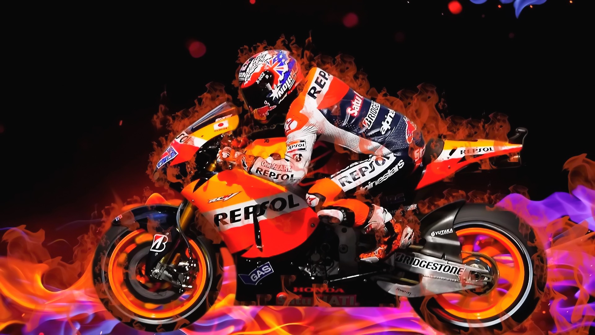 Motorcycle Racing Full HD Wallpaper and Background