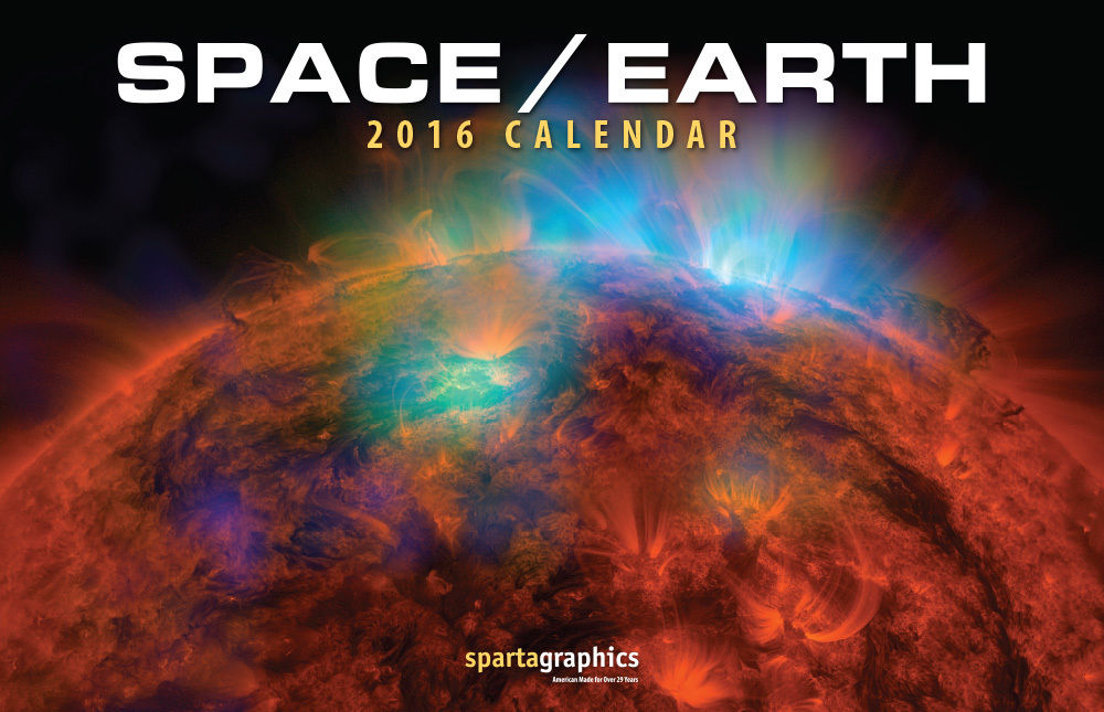 Space Earth Deluxe Wall Calendar