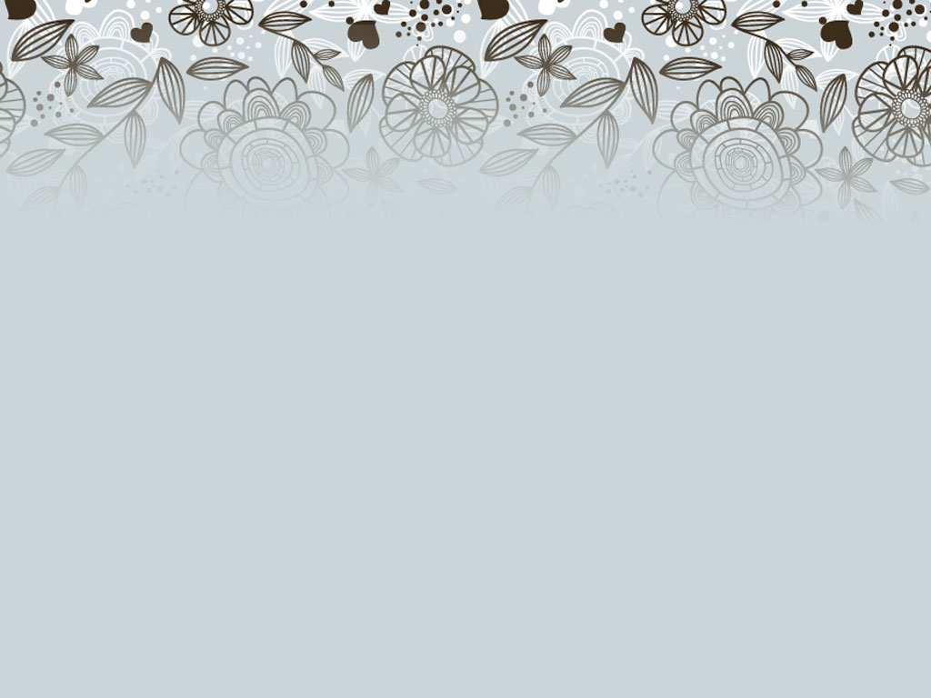 Grey Floral Pattern Background For Powerpoint Flower Ppt