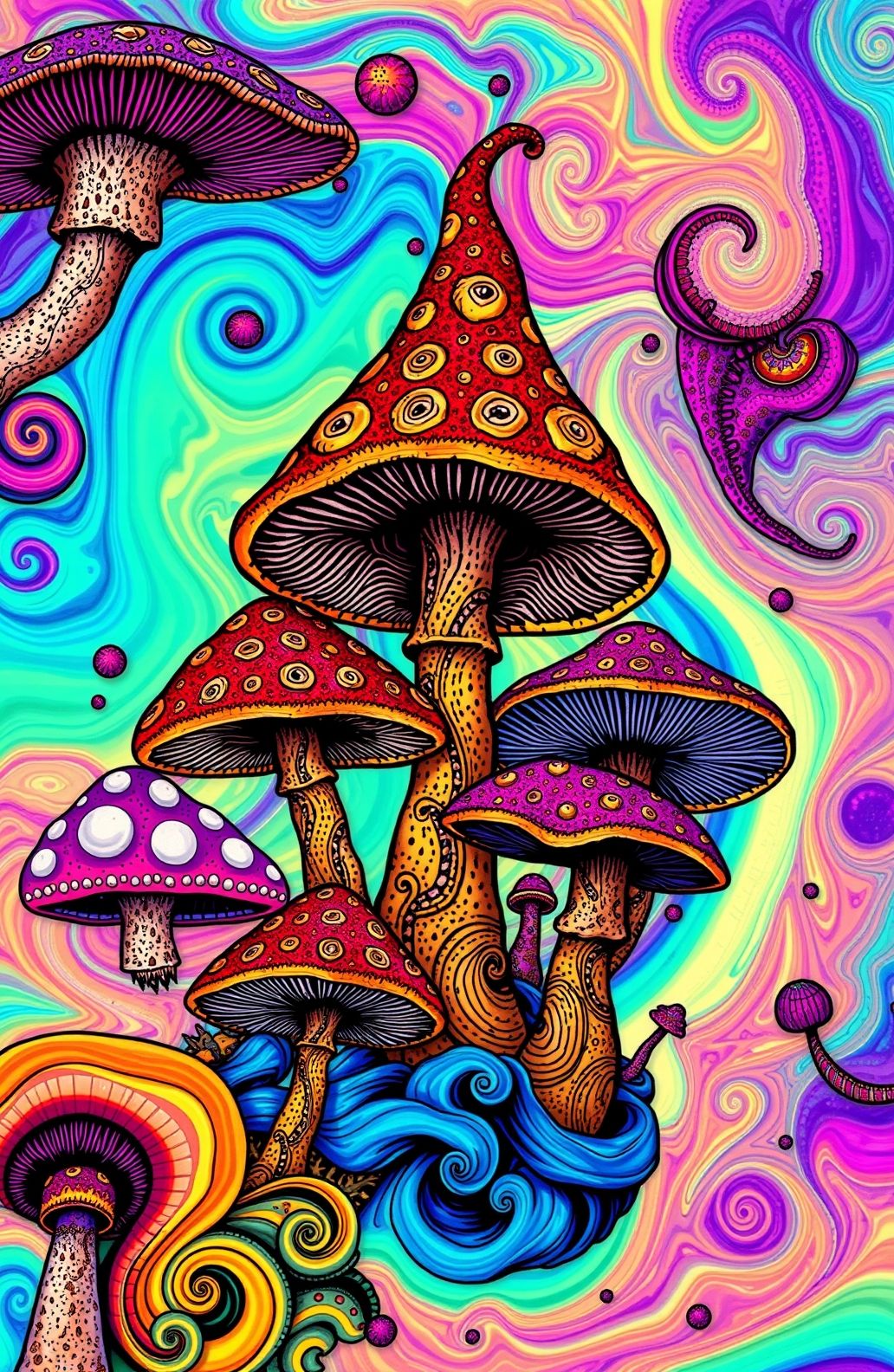 Trippy Shroom Wallpaper