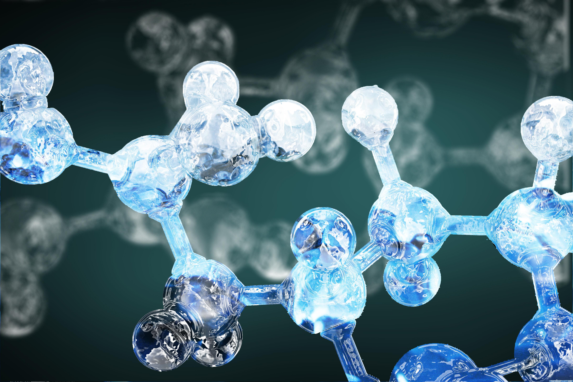 Abstract Molecule Chemistry HD Wallpaper Vector