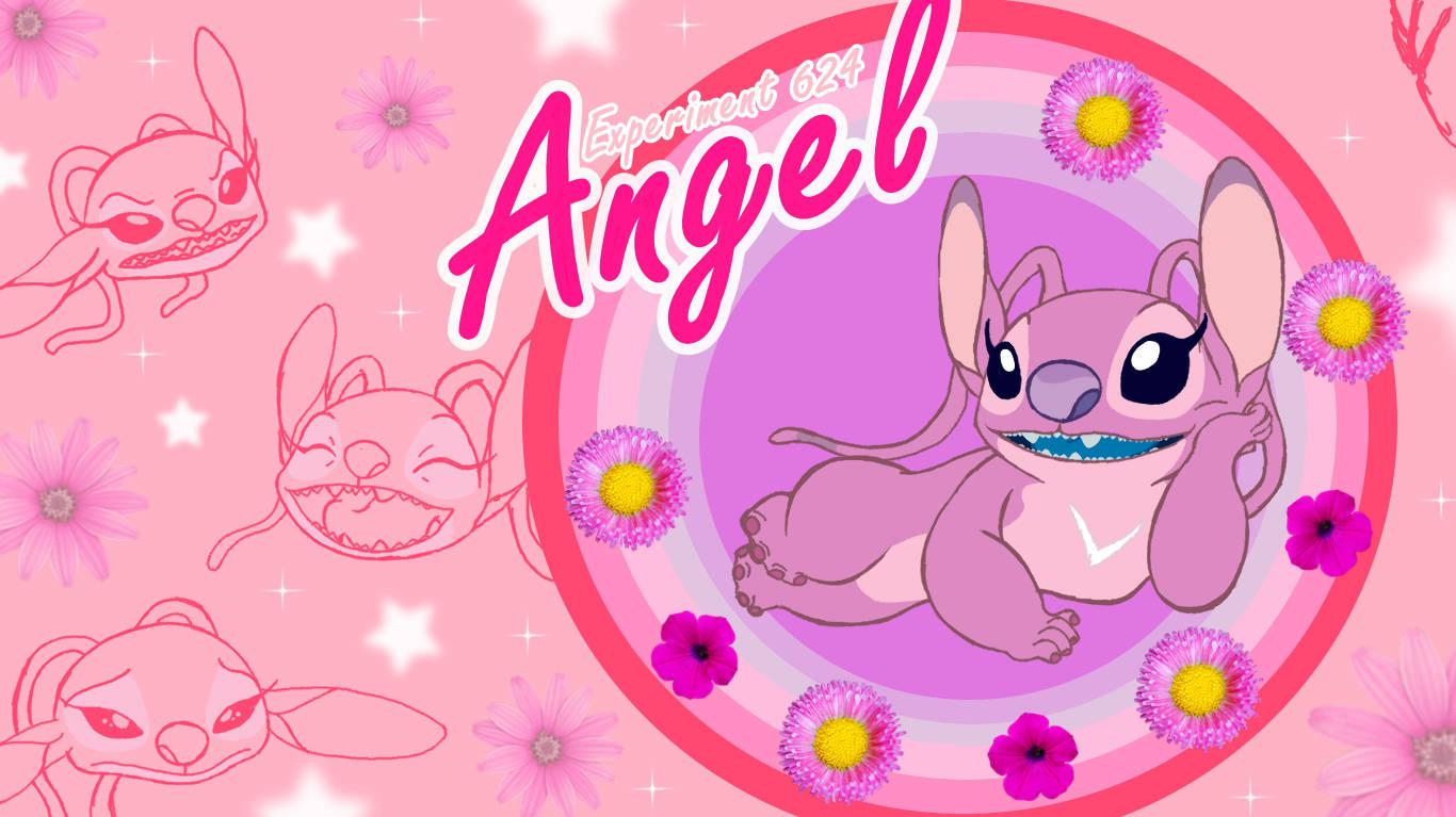 Angel Pink Stitch Poster Wallpaper