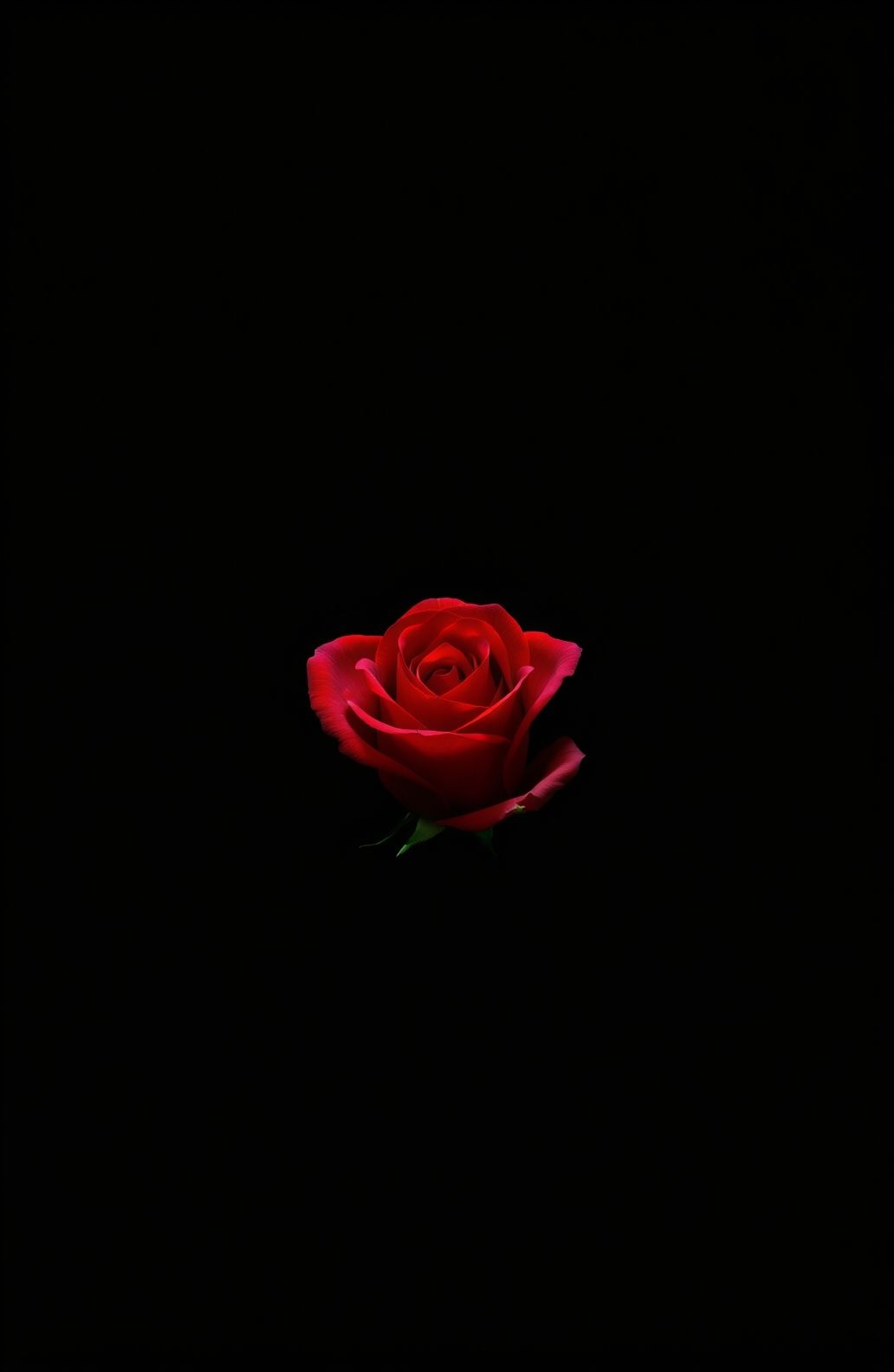 Red Rose Black Background