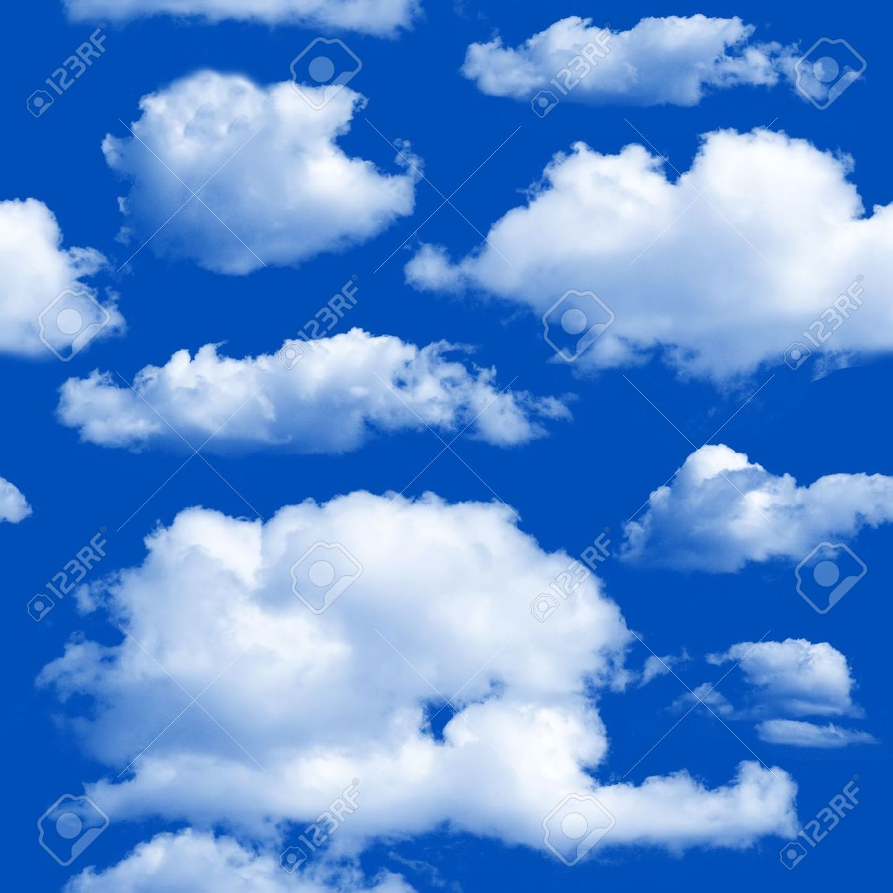 Clouds Seamless Background Texture Pattern For Continuous