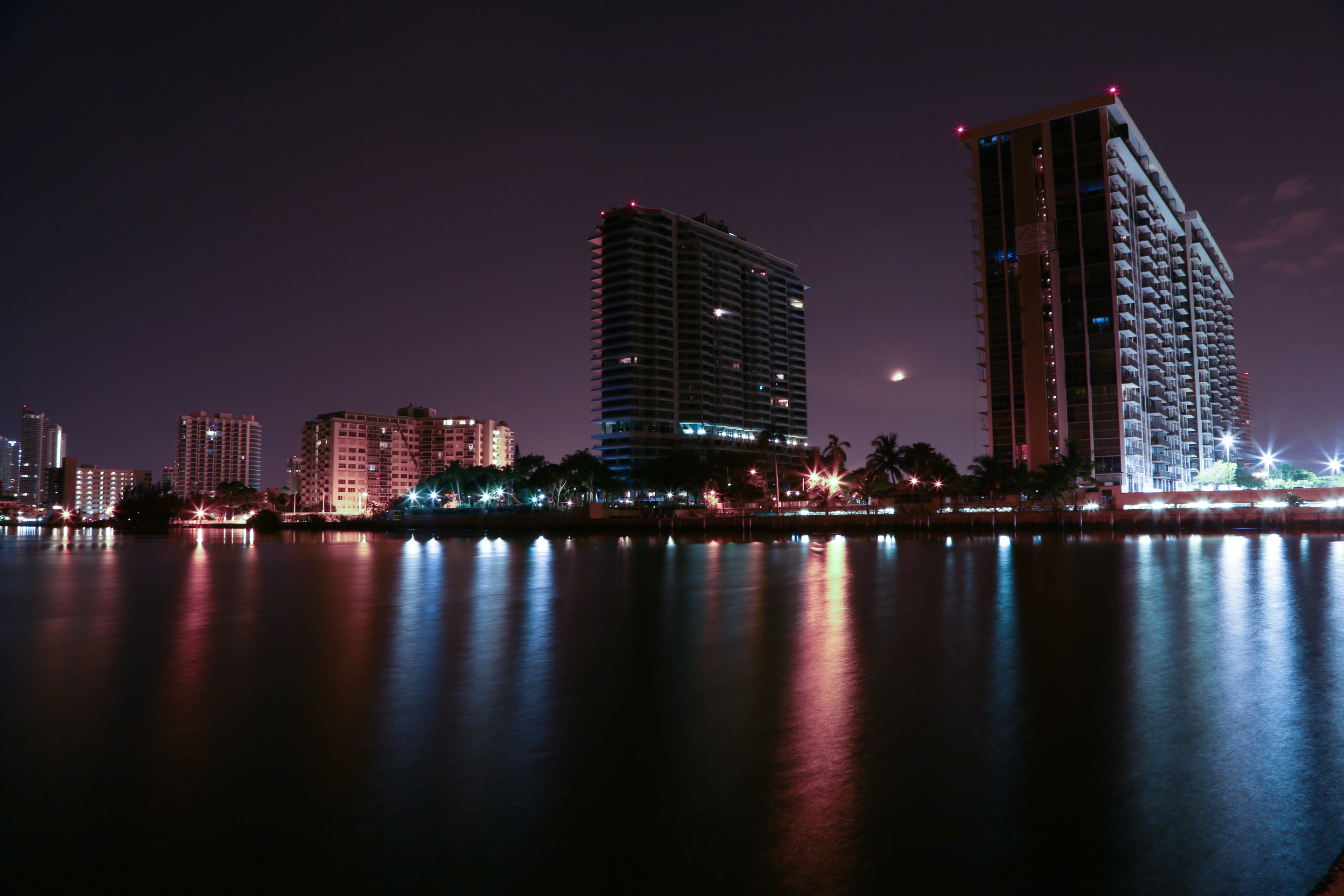 Miami Skyline Wallpaper Wide HD
