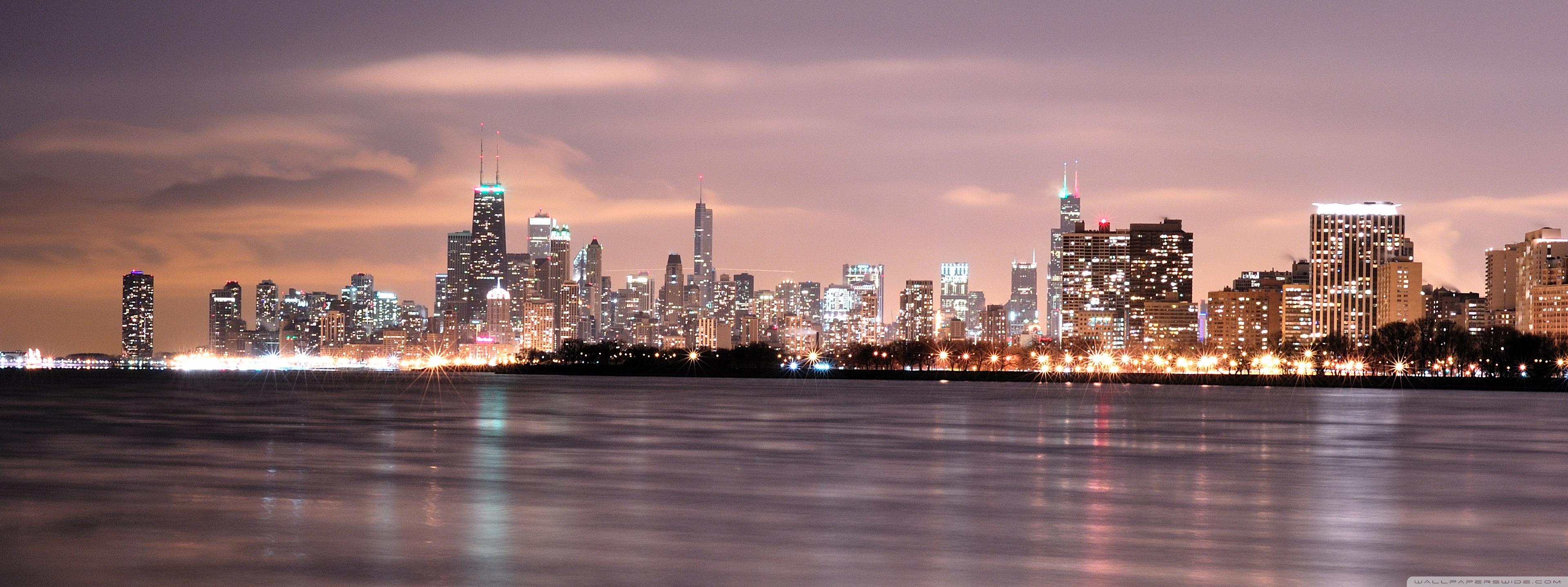 Chicago Skyline Ultra HD Desktop Background