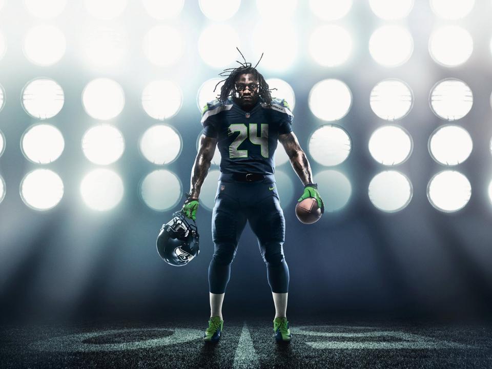 Marshawn In New Home Uniform