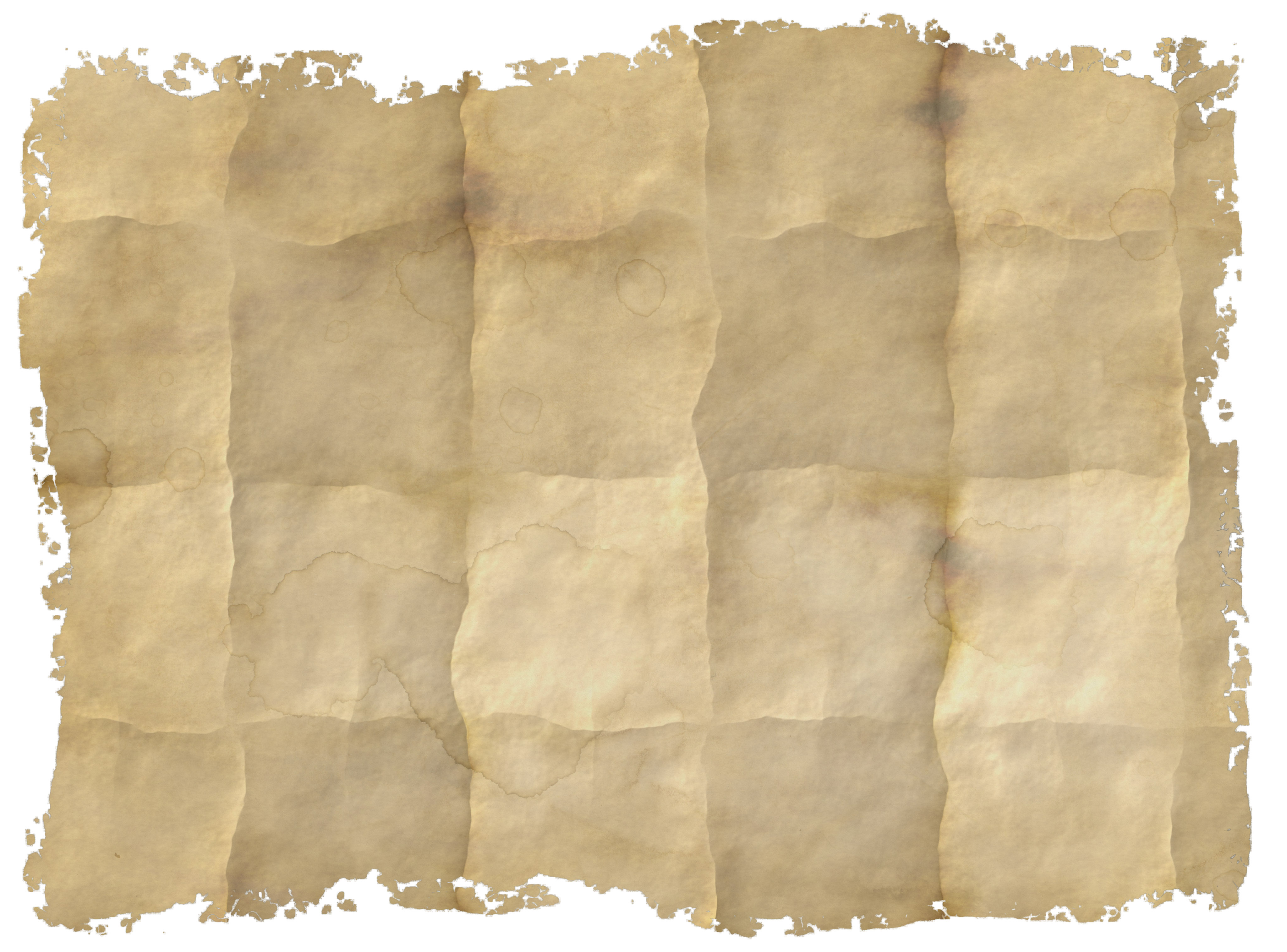 Background Of An Old Folded Paper Texture With Ripped And Torn