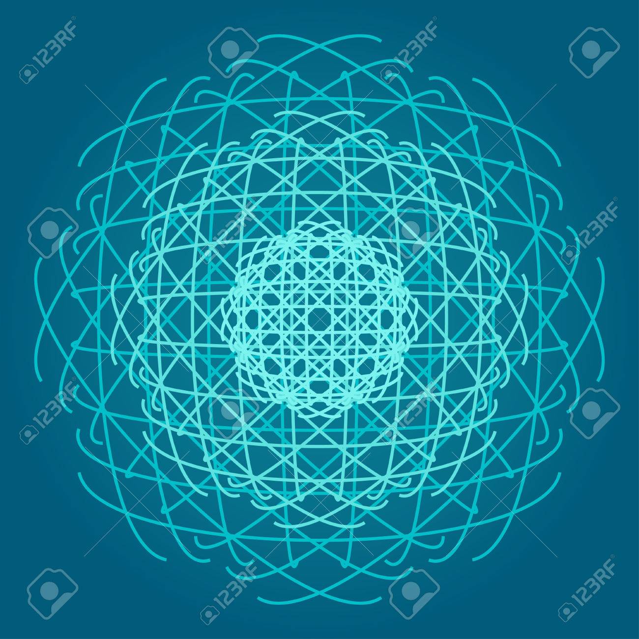 Sacred Geometry Symbols And Elements Background Cosmic Universe