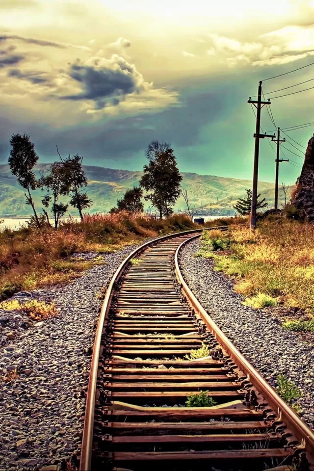 Railway Track iPhone 4s Wallpaper iPad