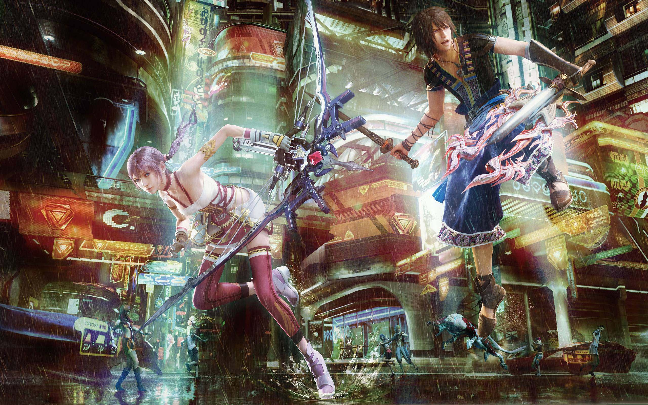 New Final Fantasy Xiii Wallpaper Scenario Battle Ultimania