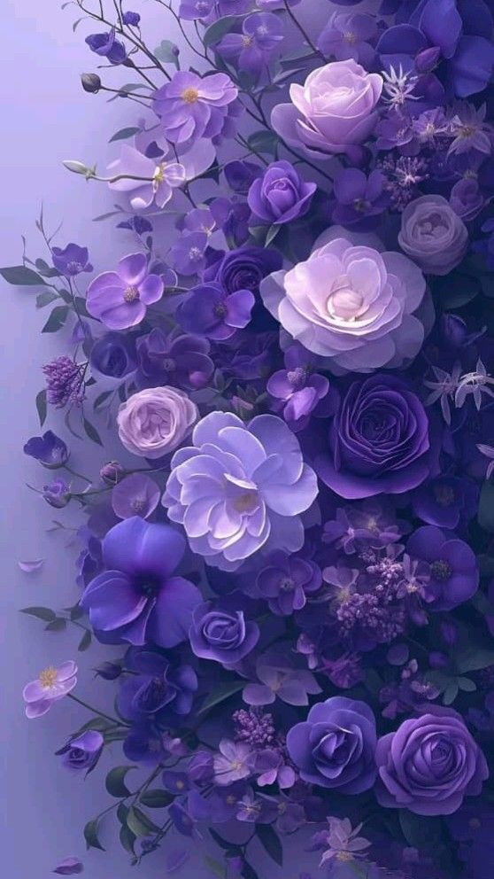 Purple Flowers Wallpaper