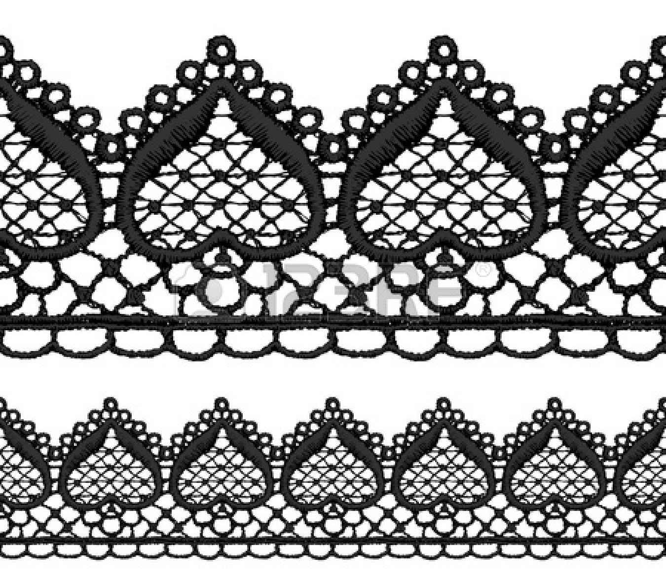 Simple Black Lace Border16454760 Openwork Nxz20nd3