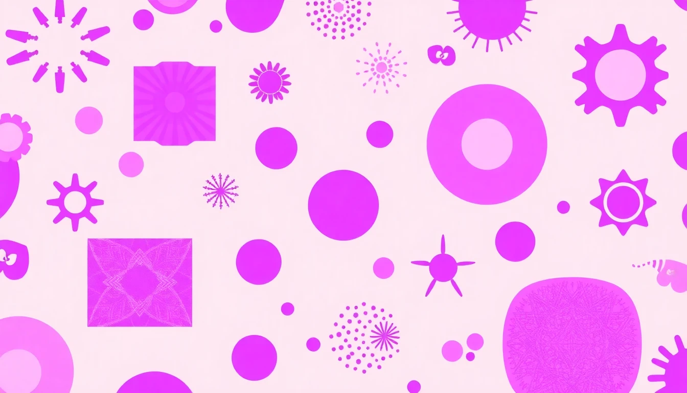 Purple Retro Wallpaper