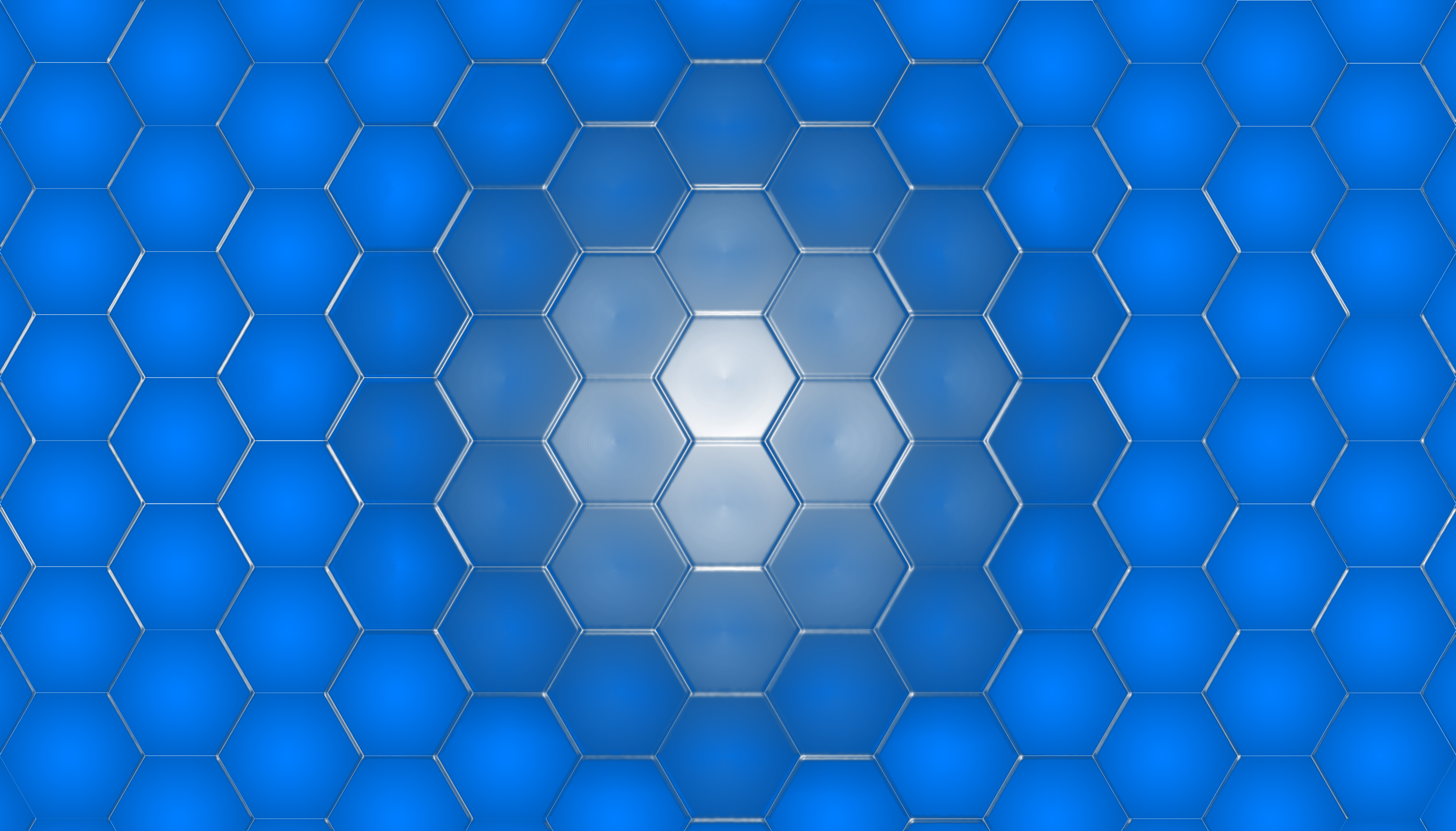 blue hexagon