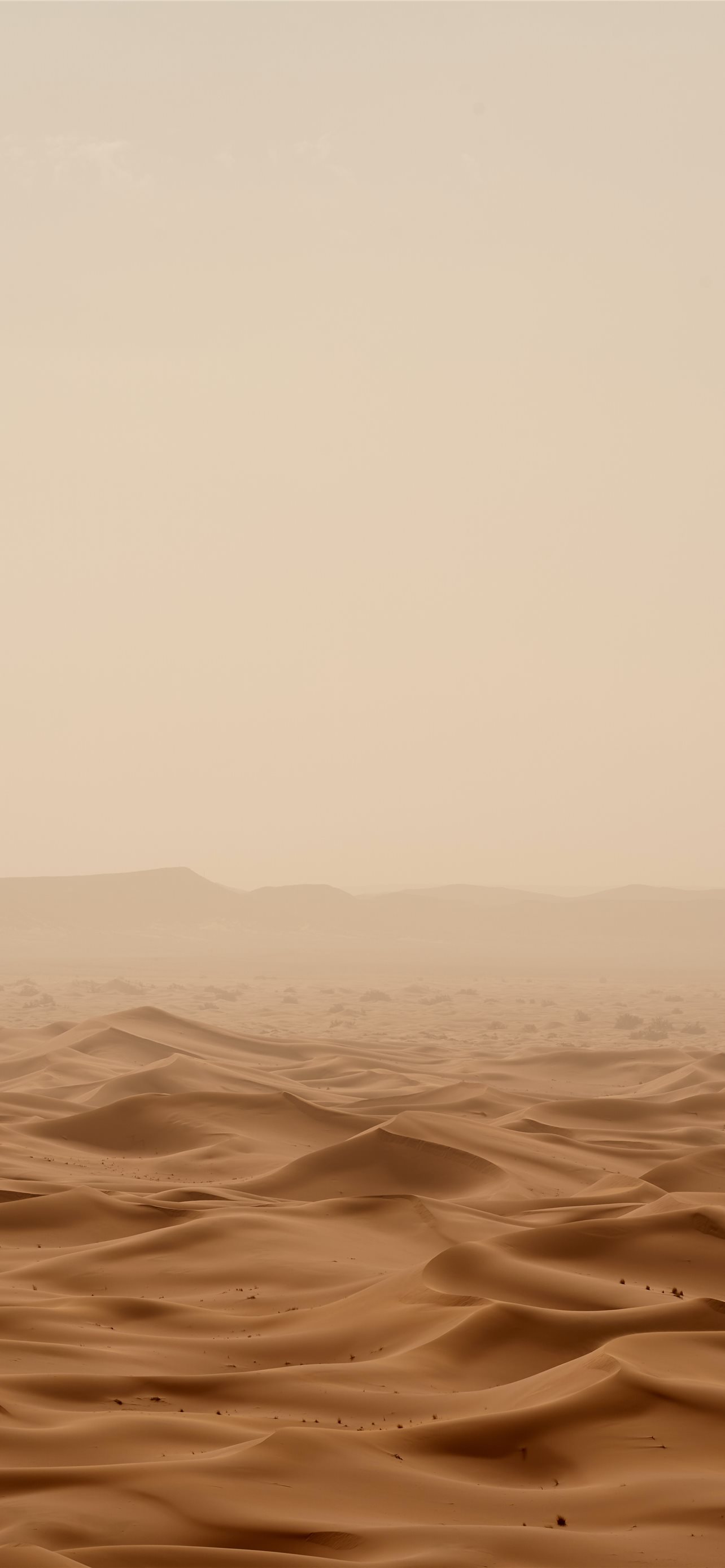 Desert Under White Sky During Daytime iPhone Wallpaper