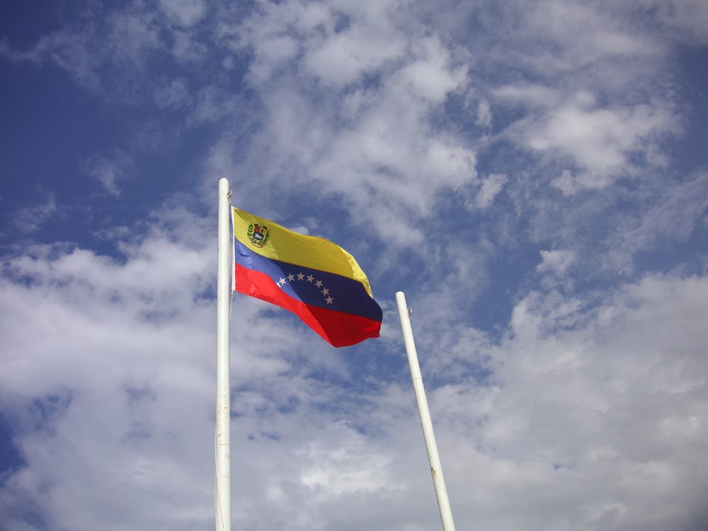 Venezuela Flag Waving Wallpaper Background Image