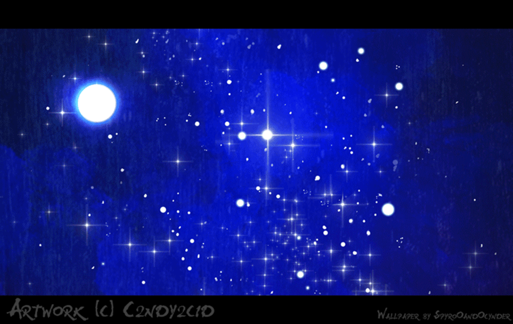 Starry Night Wallpaper By Spyrooandocynder