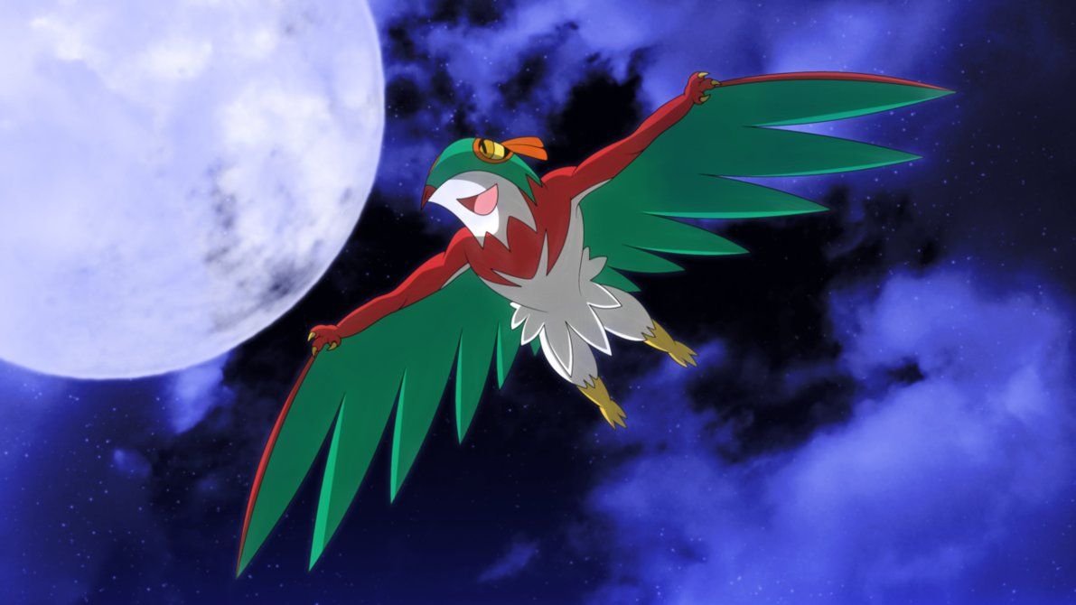 Nightsky Hawlucha Wallpaper By Elsdrake