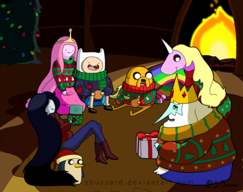 Adventure Time Christmas Wallpaper