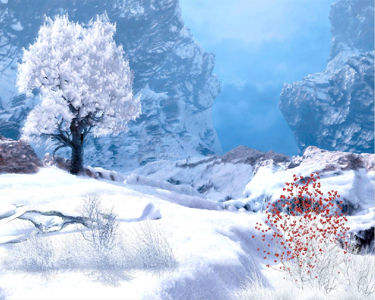 Winter In Mountain Animated Screensaver This Is The Image