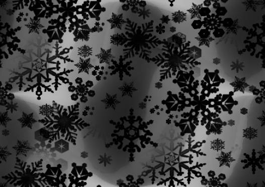 Snowflakes Black Christmas Seamless Background Tile