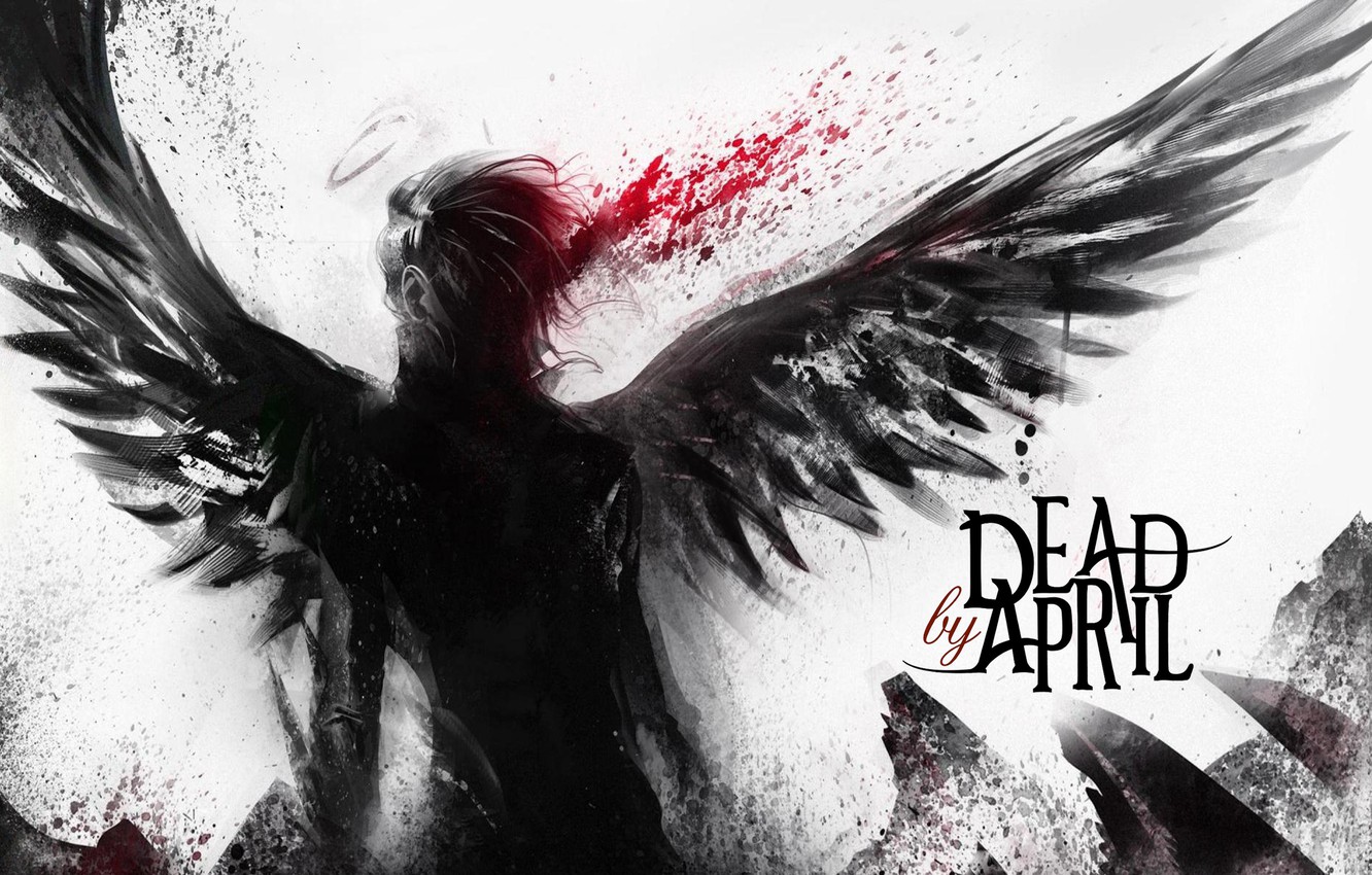 Wallpaper Black Text Angel Dead By April Abstraction Fall