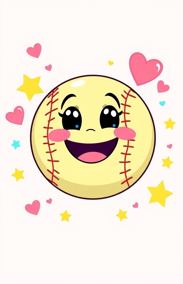 Cute Softball Wallpaper