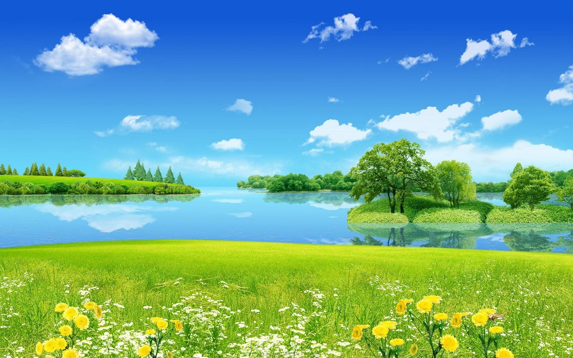 Blue Sky Nature Wallpaper On