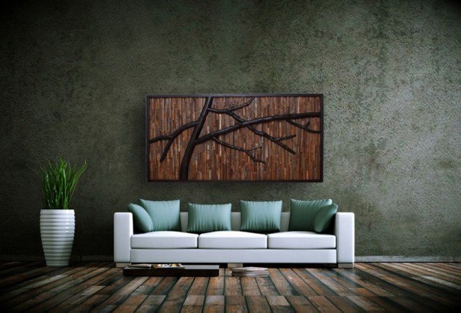 Create This Awesome Wooden Wall Decor For Your Lounge By Giving