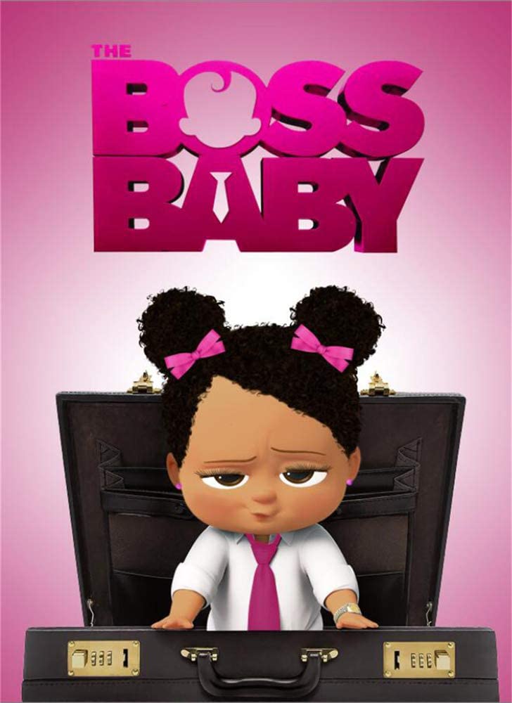 Amazon Pink Boss Baby Backdrop Black Girl Photography