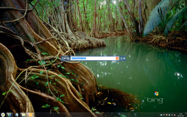 Display Bing home page images as wallpapers on your Windows desktop