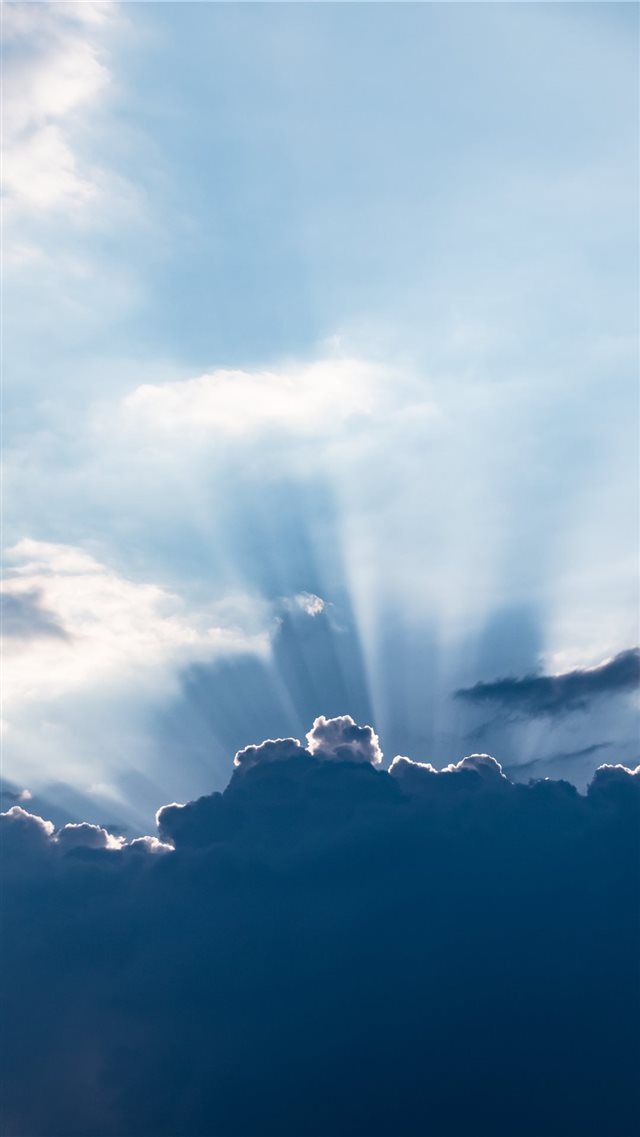 Sun Behind The Clouds iPhone Wallpaper