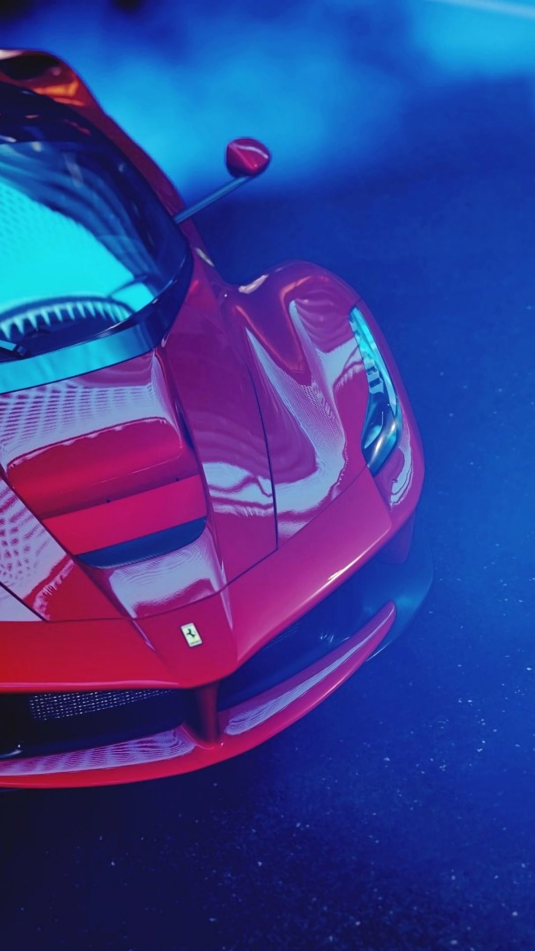Wallpaper Sports Car Red Ferrari Laferrari iPhone