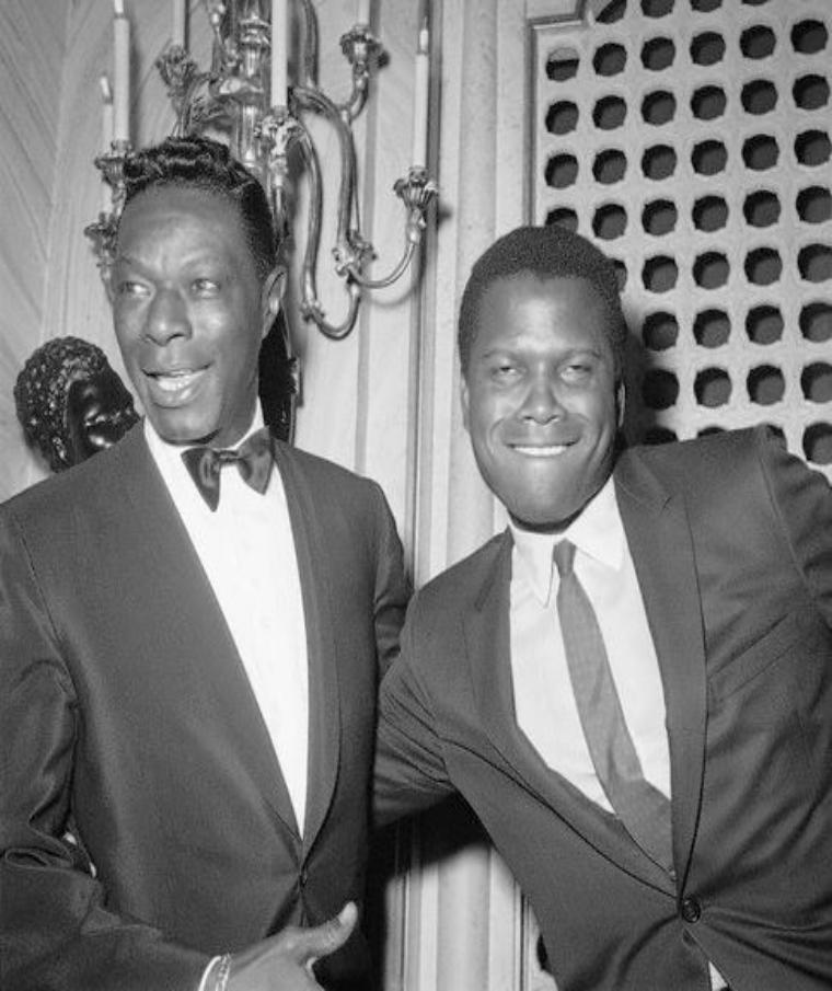 Nat King Cole images Nat And Sidney Poitier HD wallpaper and