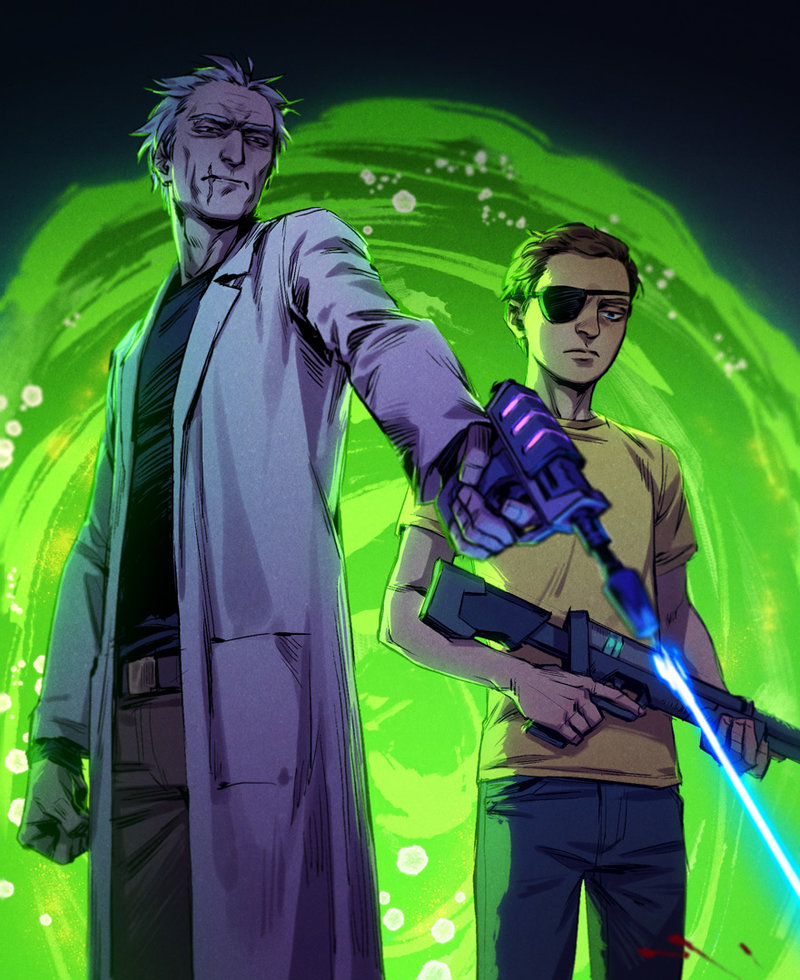 Evil Rick And Morty By Carassiusvigorous