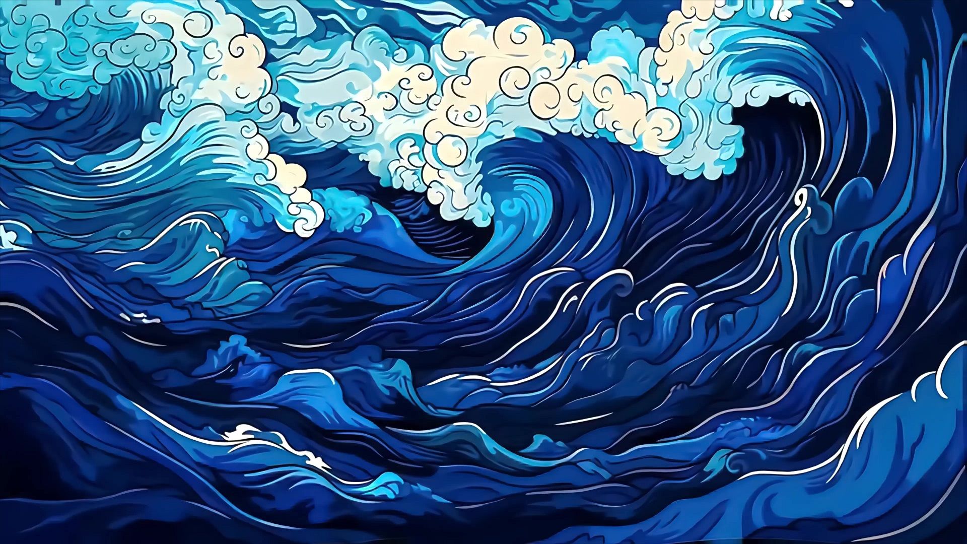 Blue Art Wallpaper