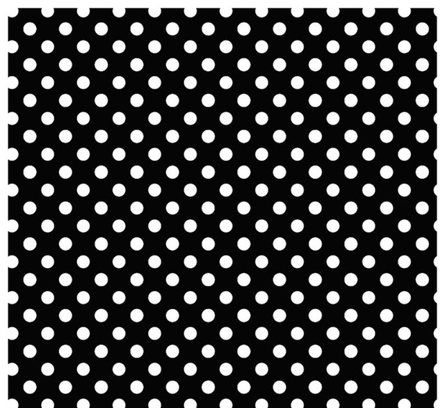 Removable Wallpaper Polka Dots Peel Stick Self Adhesive Black