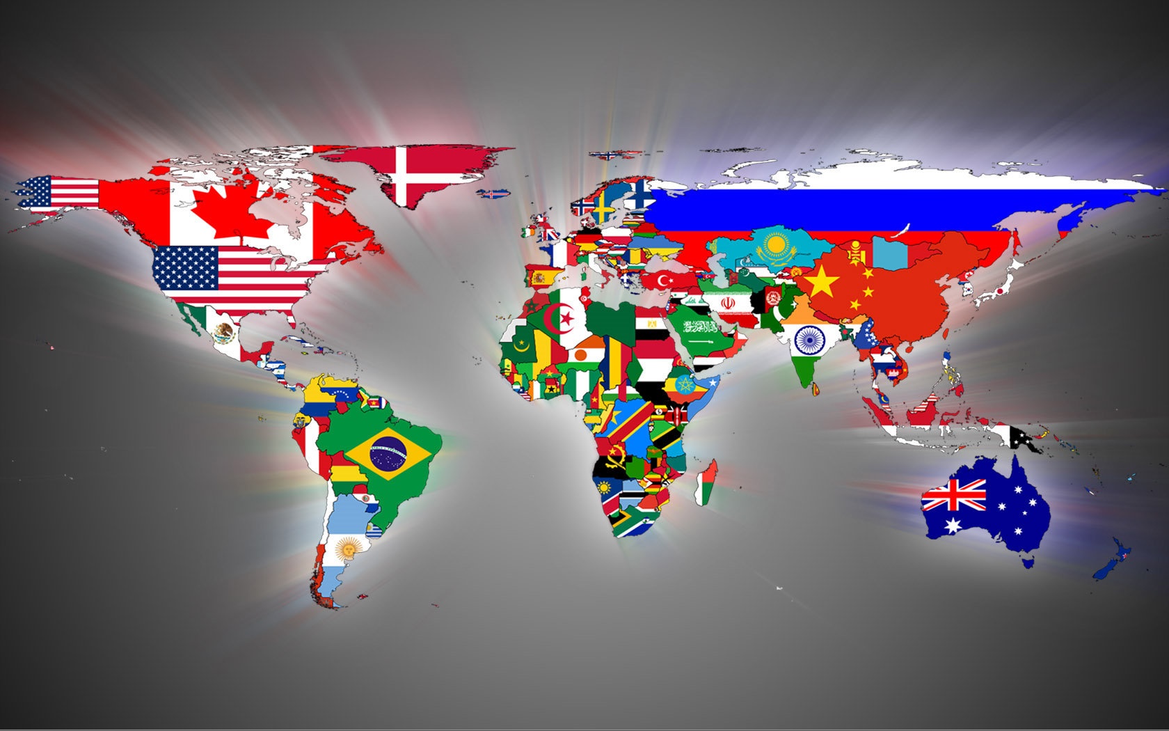 World Map Flags Wallpaper Background