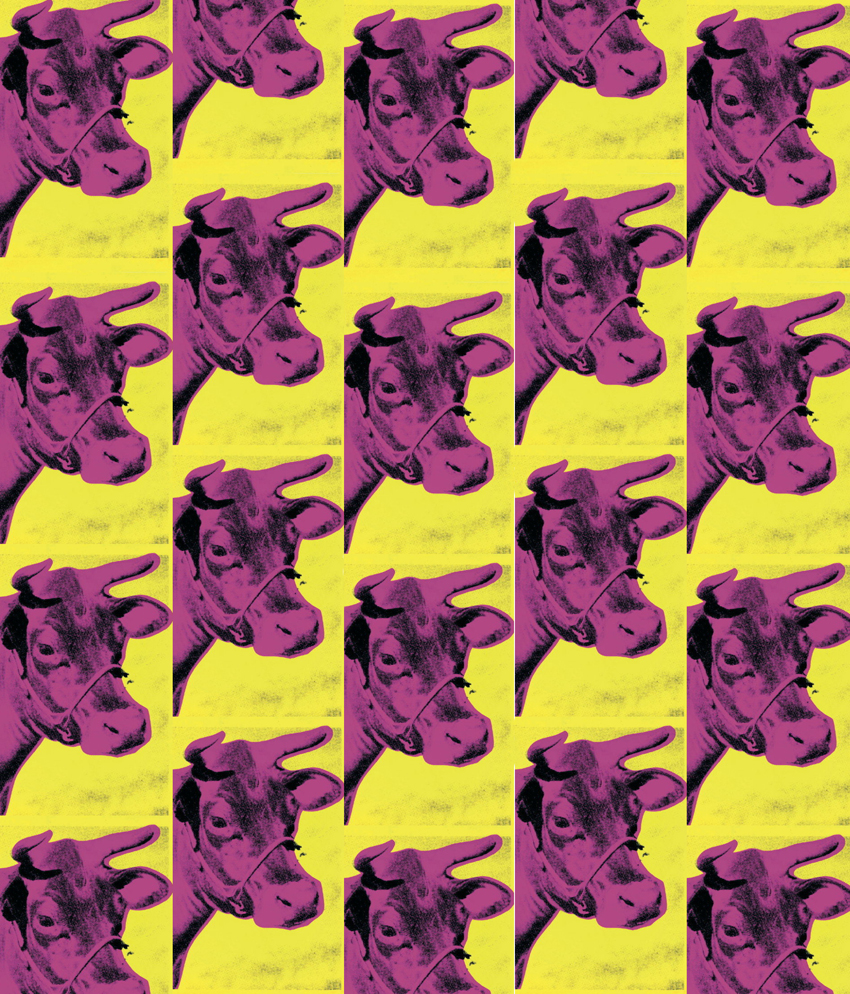 Artpedia Andy Warhol Cow Screen Print On