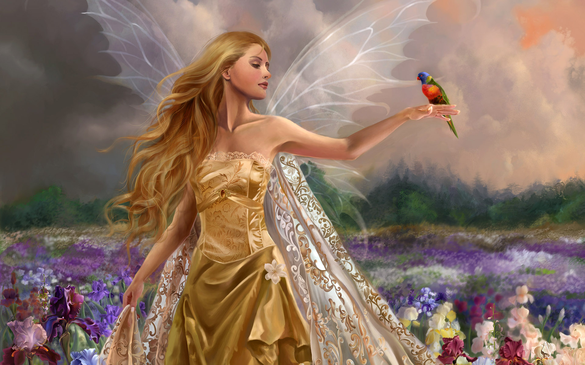 Fairy In Garden World Wallpaper Collection