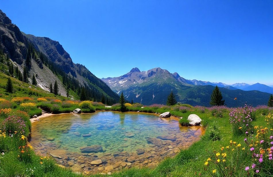Mountain Spring Wallpaper