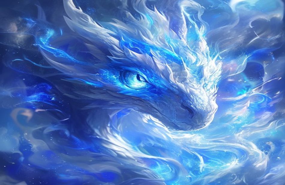Blue Eyes White Dragon Wallpaper