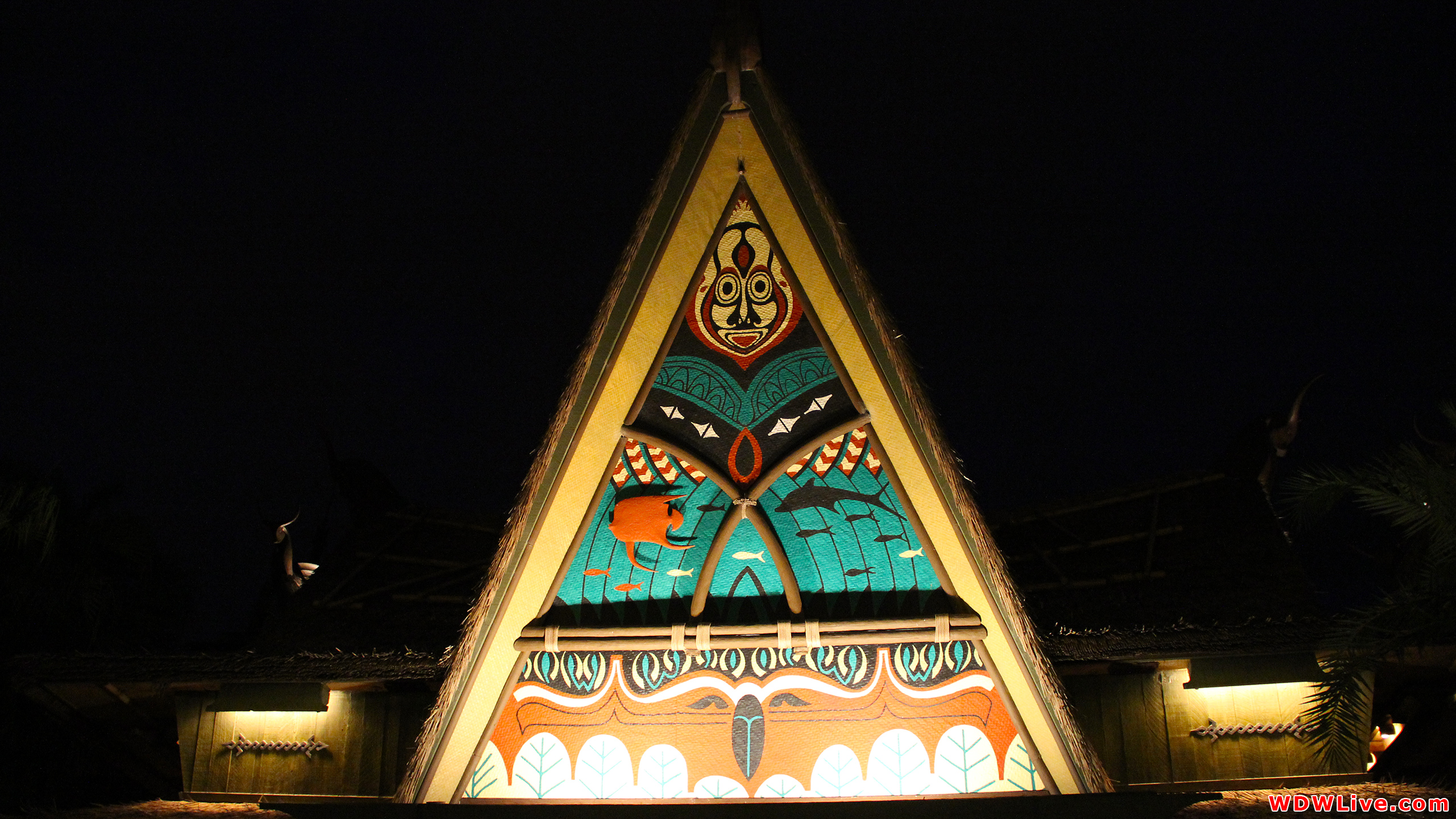 Tiki Room Night Photo Of The Exterior Details Enchanted