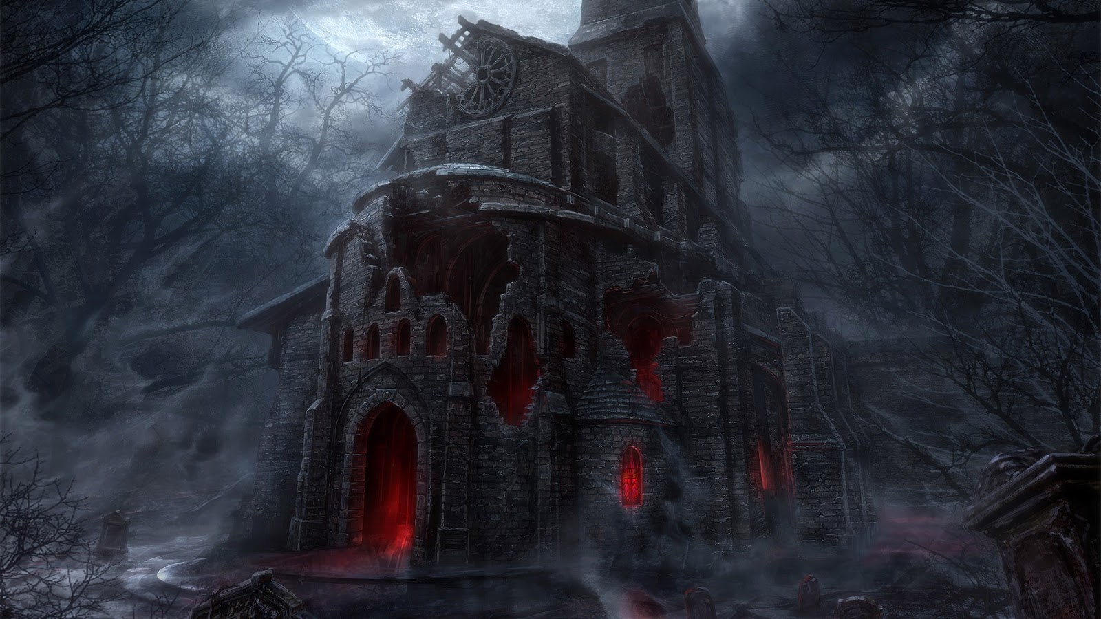 Medieval Church Of Darkness Desktop Wallpaper And Background