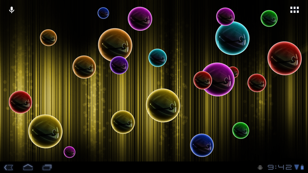 Bubble HD Is A Cool Live Wallpaper Whith Lot Of Colored Neon Bubbles