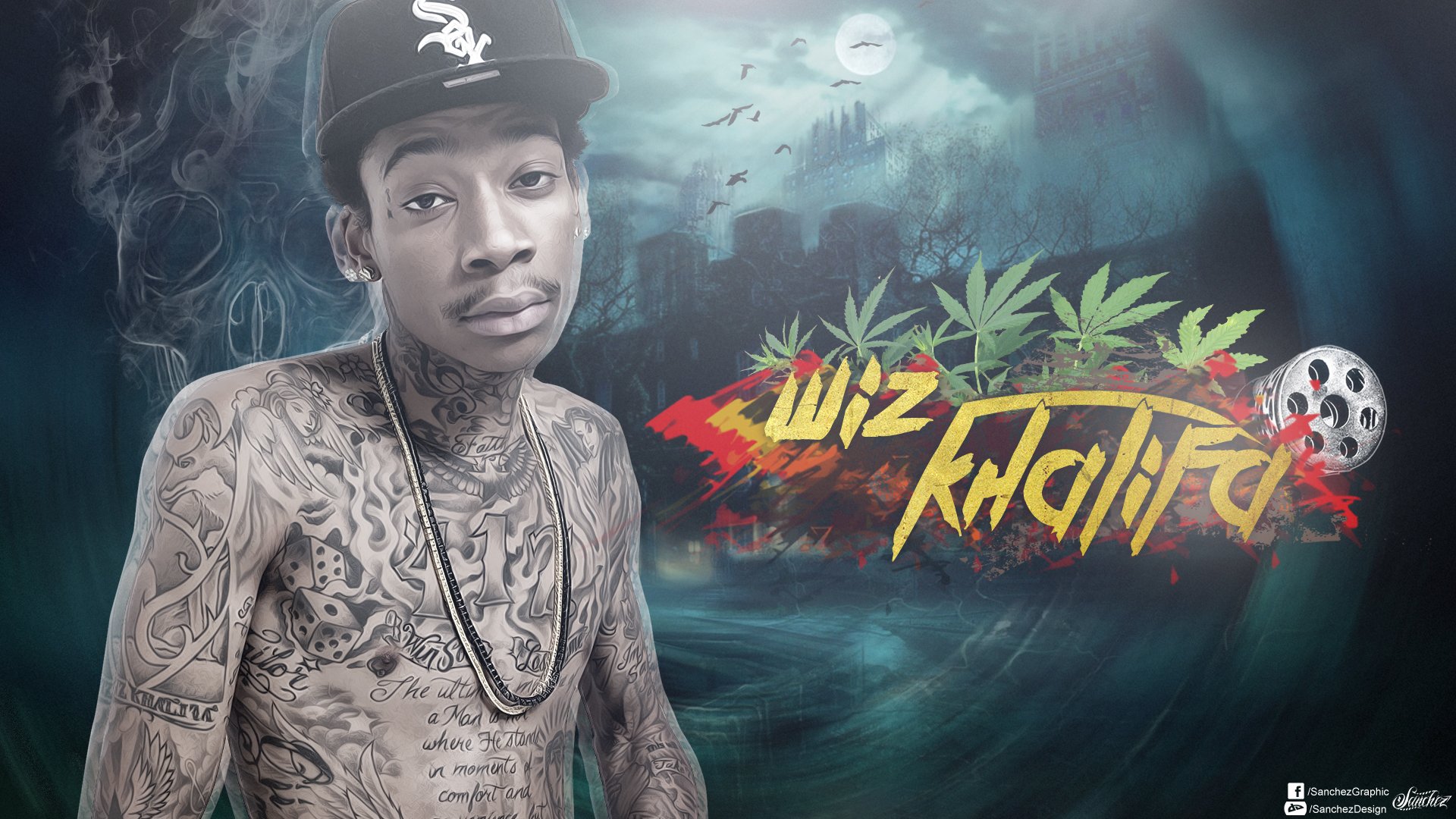 Wiz Khalifa Rap Rapper Hip Hop Gangsta 1wizk Weed Drugs Marijuana