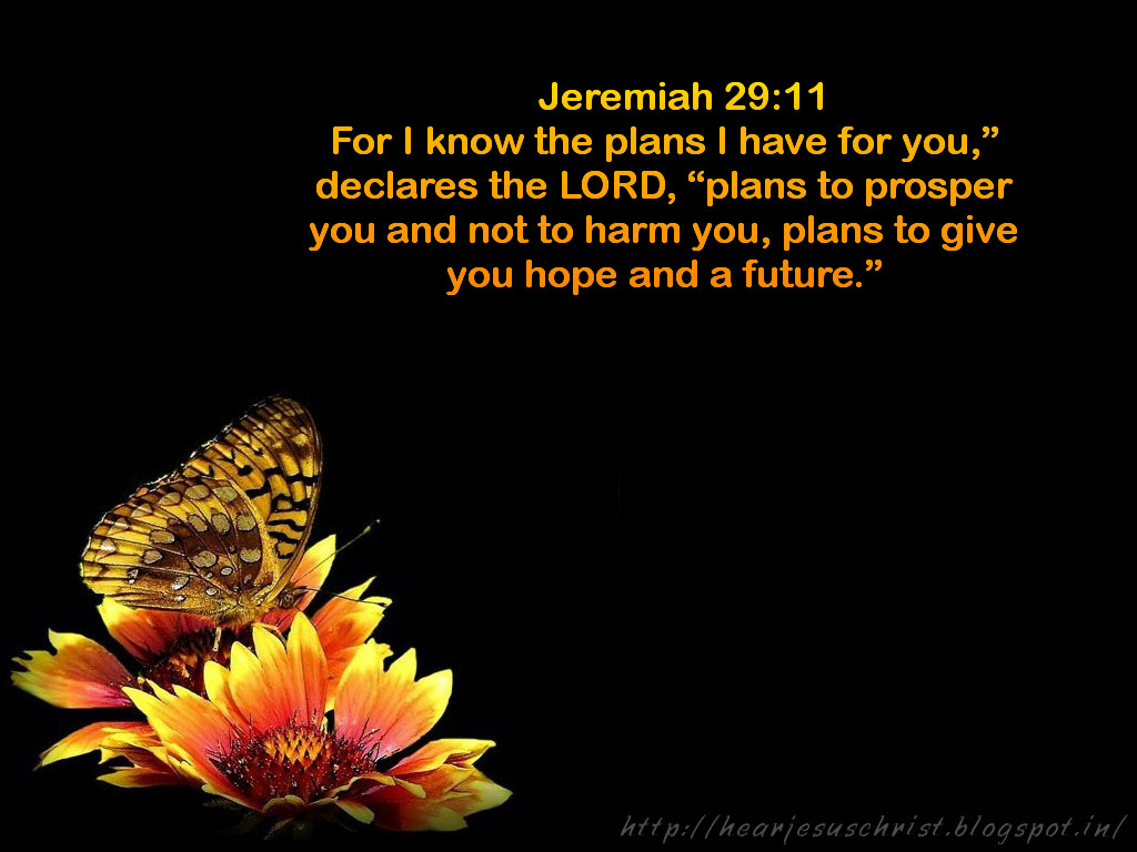 Jeremiah 2911 KJV Desktop Wallpaper  For I know the thoughts that I think  toward you