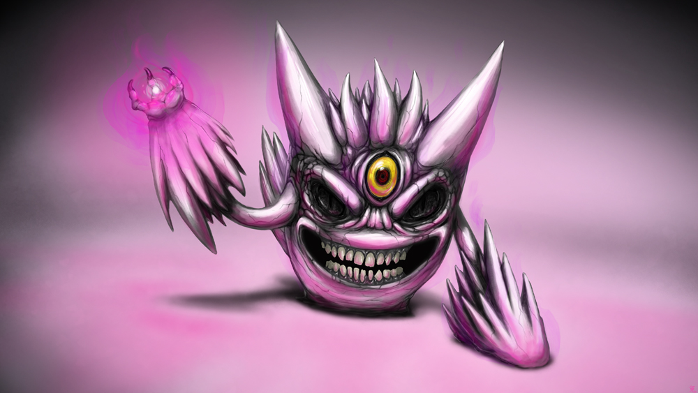 Shiny Mega Gengar by Hattori-Hako on DeviantArt