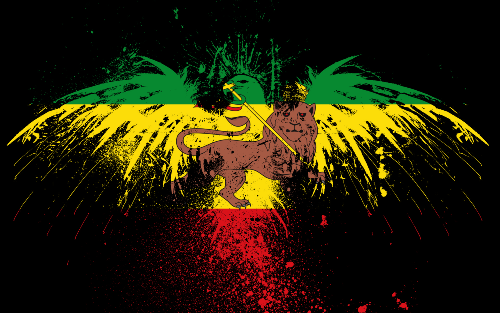 Ethiopia Flag Grunge Eagle Digital Art HDw Eweb4